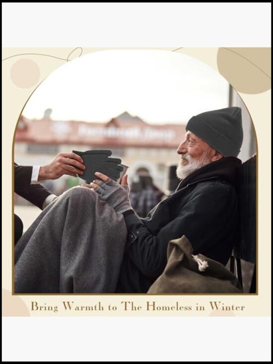 Winter Beanies and Gloves Combo Pack, Knit Hats and Gloves Bulk for Cold
